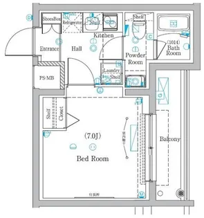ラフィスタ元町II【3階】の間取り
