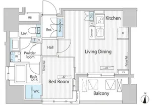 グランシエル南青山【3階】の間取り