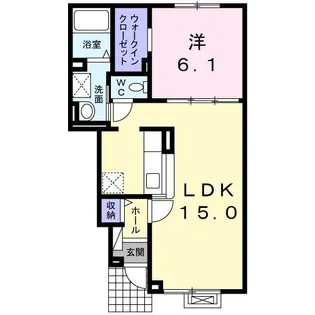 リシェル富士見【1階】の間取り