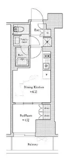 ディームス蔵前Residence【9階】の間取り