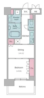 レジディア文京本郷【10階】の間取り