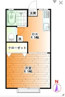 コーポ第一聖【2階】の間取り