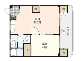 レジデンス古江【2階】の間取り