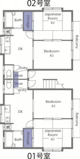 ラベンダーハイツ【1階】の間取り