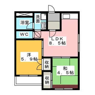 メゾン雅【2階】の間取り