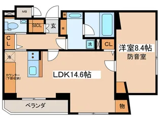 WHARF bo-on高田馬場【9階】の間取り