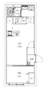 AXIA CITY大山【1階】の間取り
