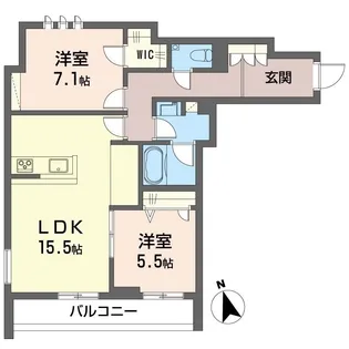 ピン シャン【2階】の間取り