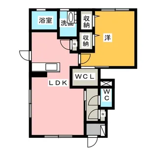 グレースコート三条【1階】の間取り