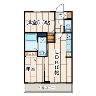 シャーメゾン綱島【3階】の間取り