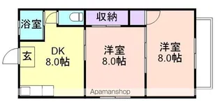 ハイツ共栄【2階】の間取り