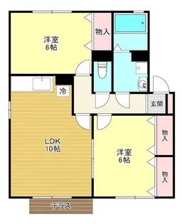 グランドール B【1階】の間取り