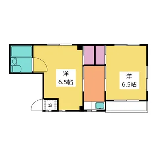 大平マンション【2階】の間取り