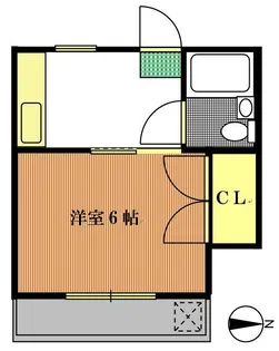 ハウスアオヤマ【1階】の間取り