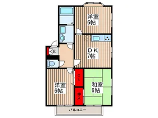 上ノ台ハイツ【1階】の間取り