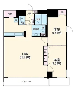 レジディア東桜II【6階】の間取り