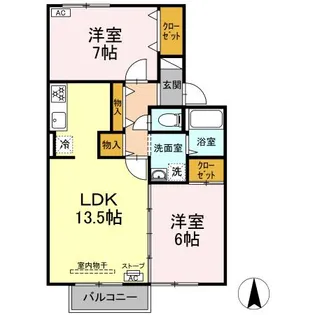 清賜知 三号館【1階】の間取り