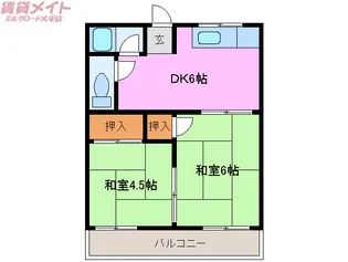 春日アパート【2階】の間取り
