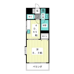 ウィスラー円山【1階】の間取り
