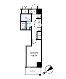 CQレジデンス大阪WEST【4階】の間取り