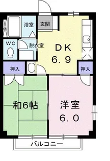 エルハイム【1階】の間取り