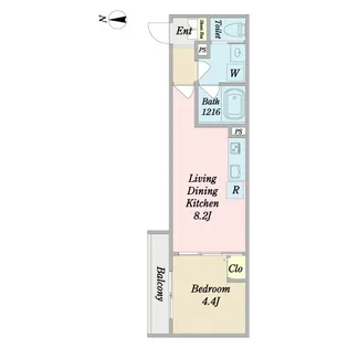 Jブラン北綾瀬【3階】の間取り