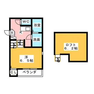 ラ・ポルト【1階】の間取り