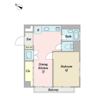 トーシンハイツ碑文谷【1階】の間取り