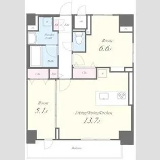 ピノ・アガタ岐阜駅前【8階】の間取り