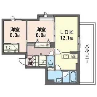 ルーチェ スール【3階】の間取り