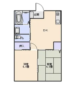 コーポ向日葵 I【2階】の間取り