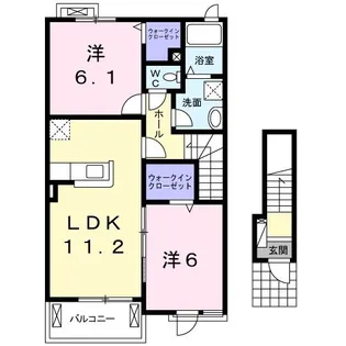 レディバードB【2階】の間取り