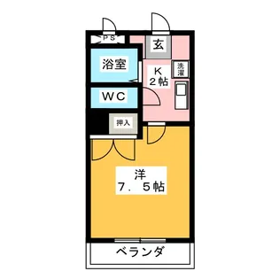 VINGT-CINQ COURT【2階】の間取り