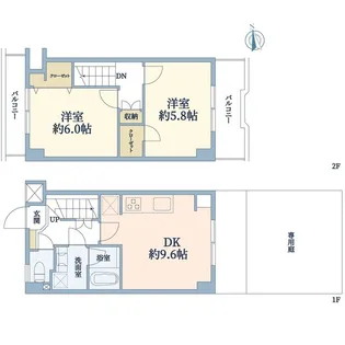 エスポアール茗荷谷【1階】の間取り
