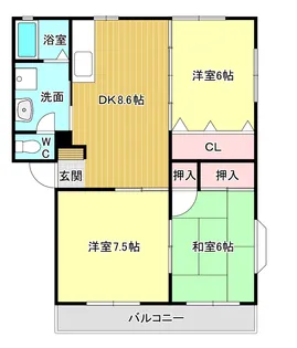 ドリームCityB【2階】の間取り