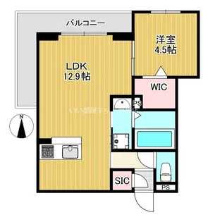 Clashist中宮3丁目【3階】の間取り