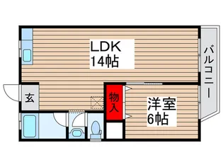 八柱第一京葉ハイツ【5階】の間取り