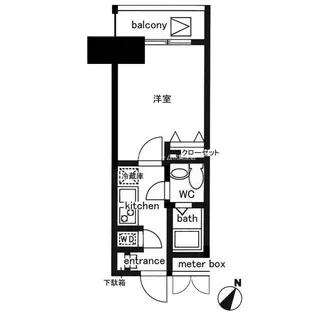 レジディア日本橋人形町II【7階】の間取り