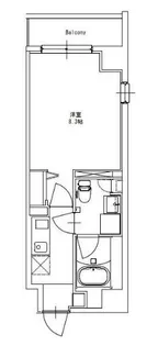 JU RUY Ichigaya Daimachi【2階】の間取り