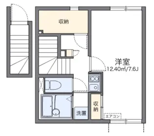 レオネクストココグランデ十条【2階】の間取り
