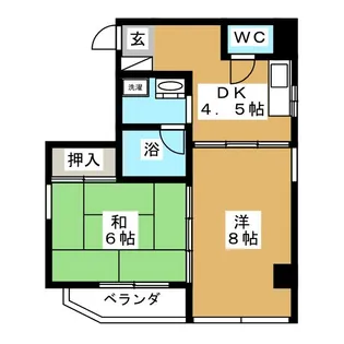 シルバースティック【6階】の間取り