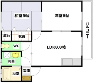 リバティ【2階】の間取り
