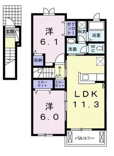 サンリットGII【2階】の間取り