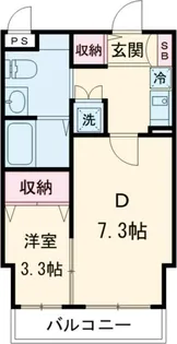 ゴールドライフマンション宇都宮【4階】の間取り