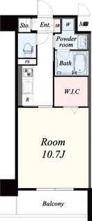ラシェンタ三田駅【10階】の間取り