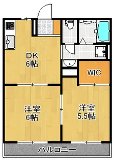 ヘーベルトリヤマ【2階】の間取り