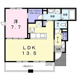 ラ ボール【1階】の間取り