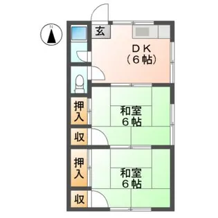 ウェルカムホーム イースト【1階】の間取り
