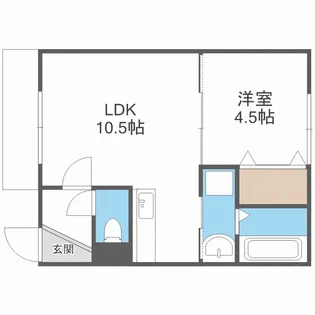 サンスクリットワン【3階】の間取り