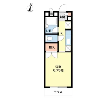 キュービック・ヒルズ【1階】の間取り